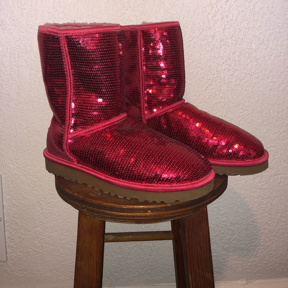 Red Sequin UGG Boots